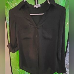 Portofino Double Pocket Button Up Top